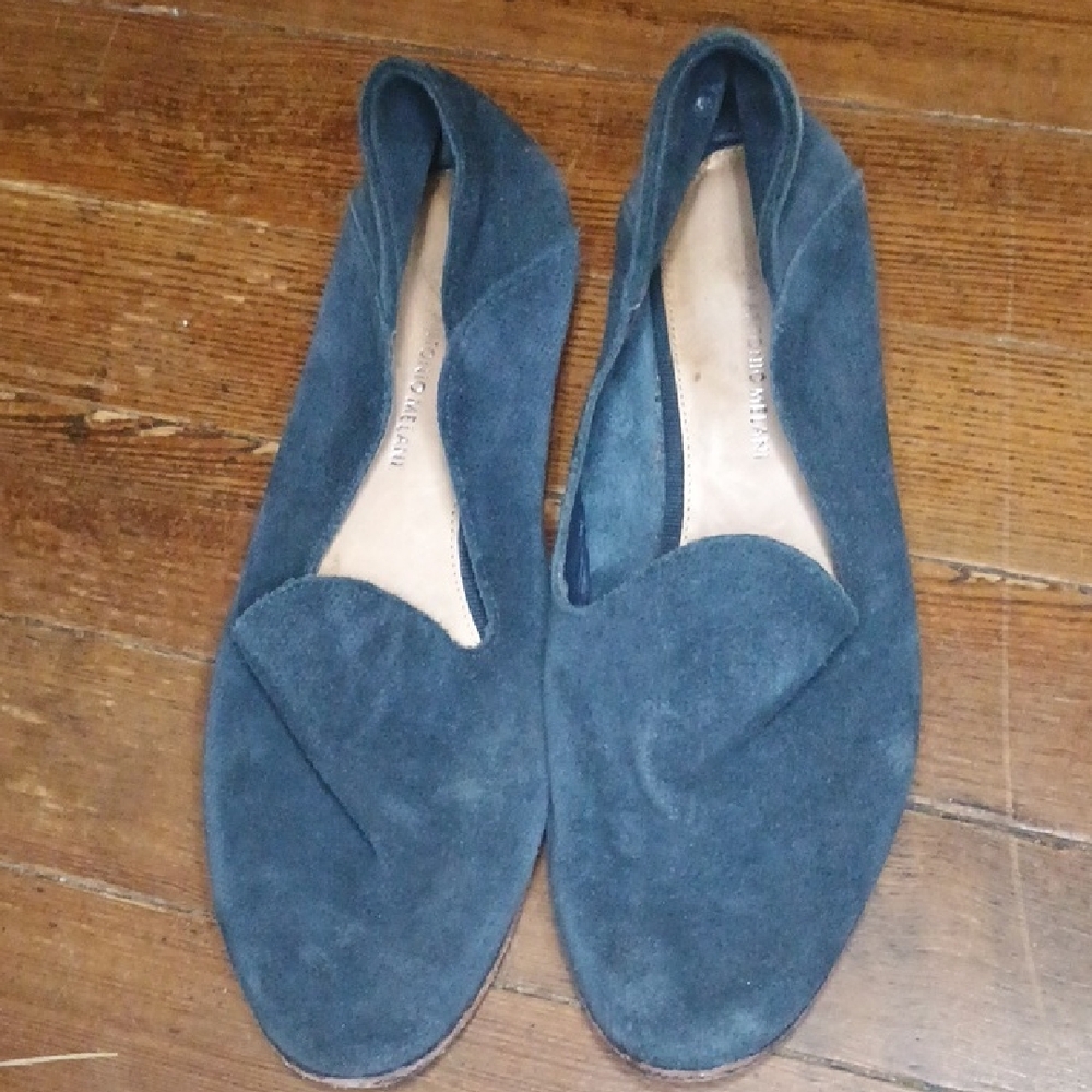 ANTONIO MELANI Teal Suede Flats